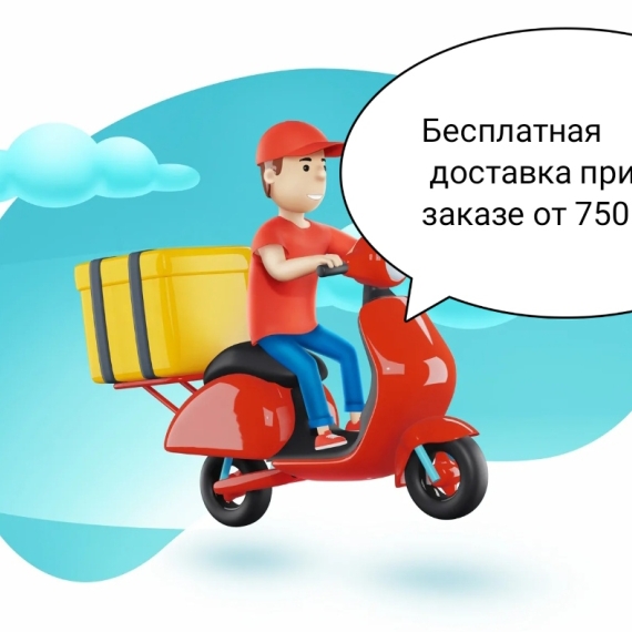 Бесплатная доставка только при заказе от 750 рублей